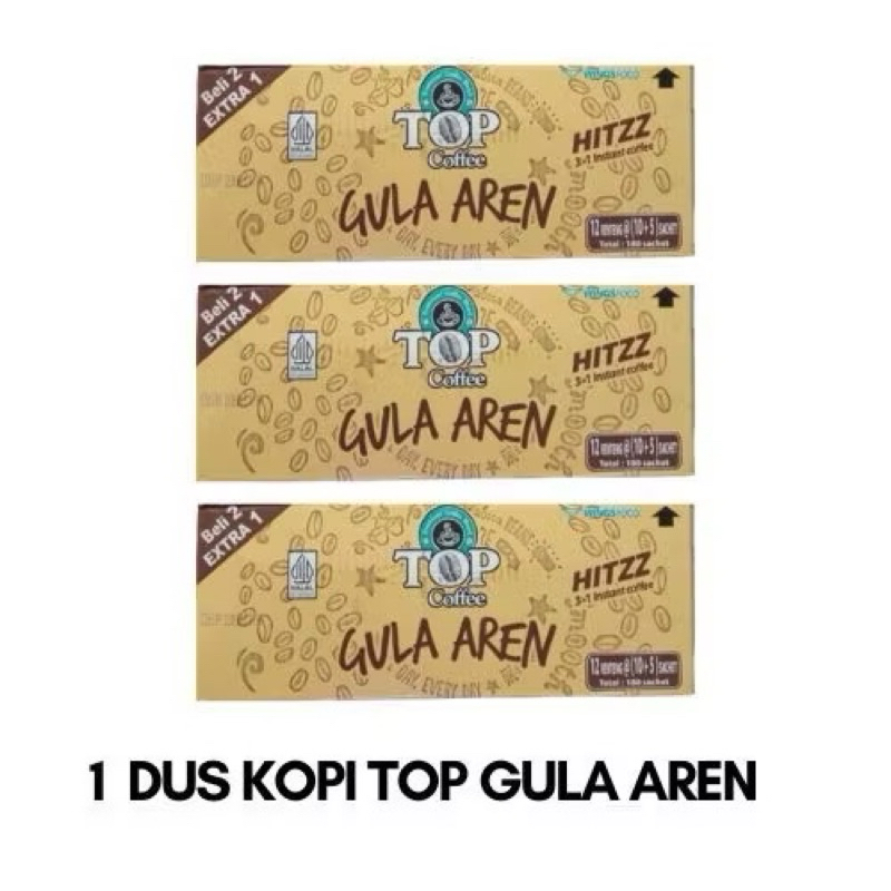 

RB 1 KARTON TOP COFFEE GULA AREN 22GRAM (180 SACHET)