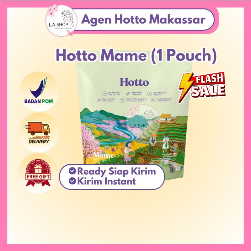 

HOTTO MAME Multigrain dengan Edamame 1 Pouch Hotto Mame 12 Sachet [ReadySiapKirim]
