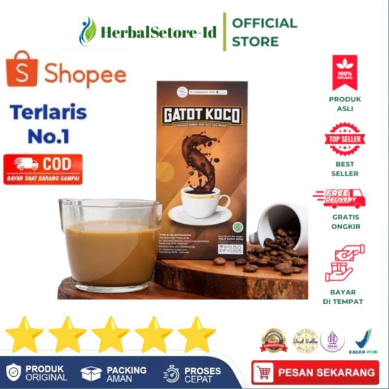 

Kopi Gatot Koco/Kaca 1 Box Original 100% Asli Bpom