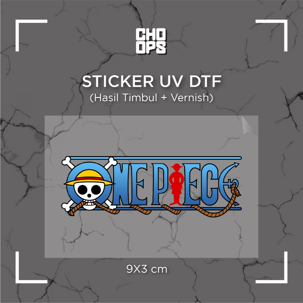 

ONE PIECE | STICKER SATUAN | UV DTF | ANTI GORES | HELM BODY MOTOR TUMBLER LAPTOP KOPER
