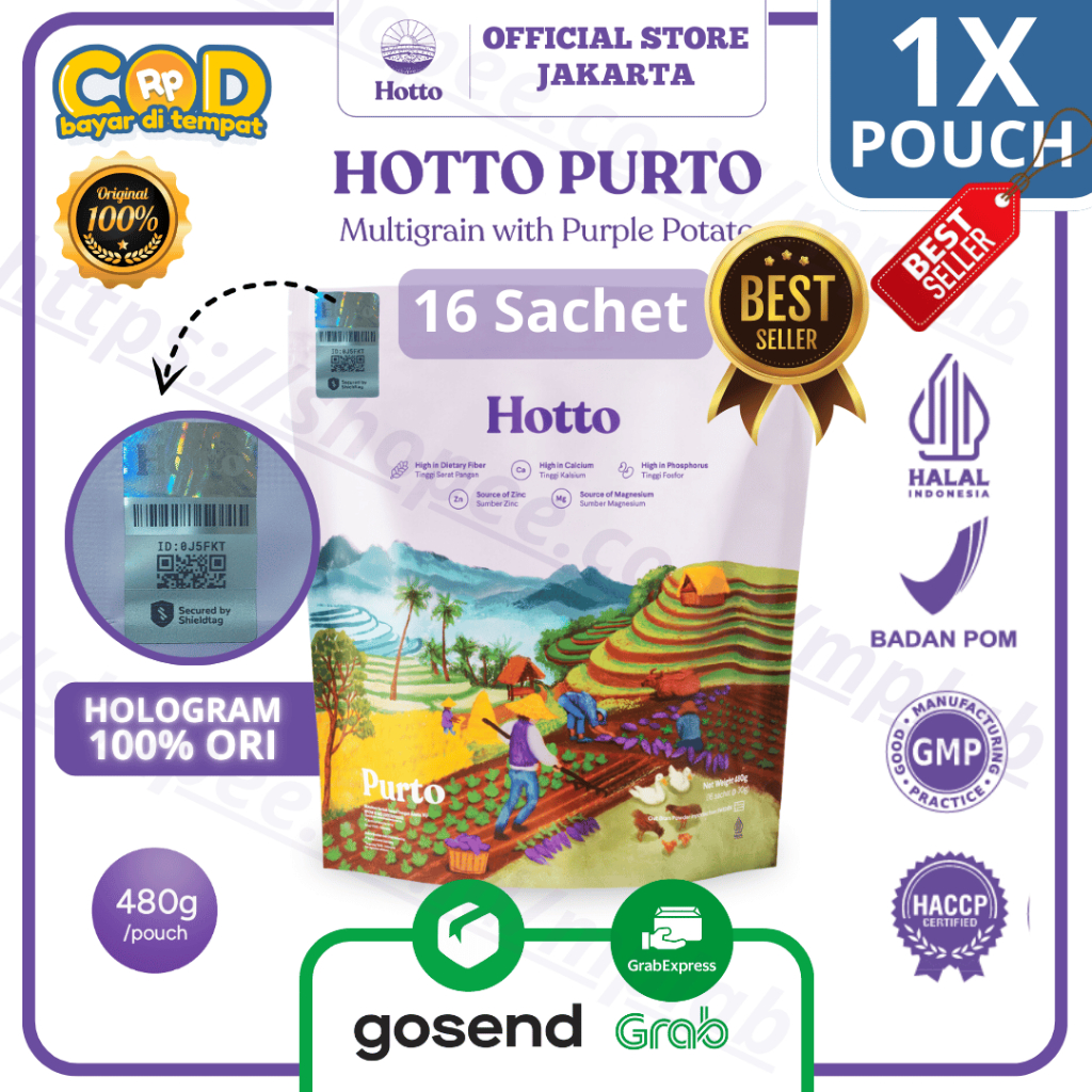 

Hotto Official Shop Paling Laris [1 Pouch] Hotto Purto 1 Pouch Isi 16 Sachets