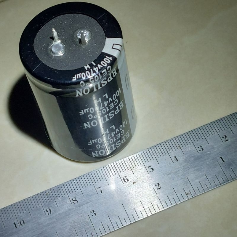 Elco 4700uf 100v 4700 Mikro Farad UF 100 Volt Elektrolit Kapasitor 100Volt Elko Capacitor