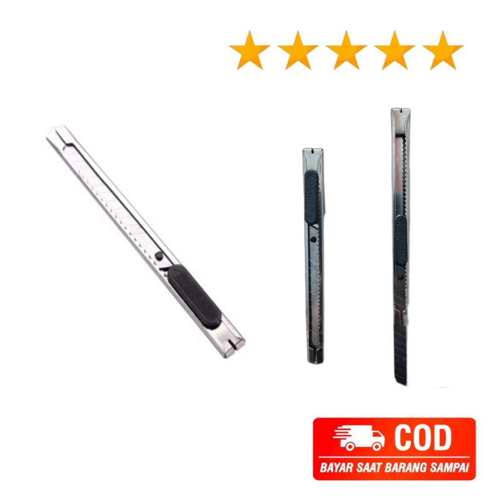 

337 Sliver Pisau Cutter / Kater Kecil Besi 60 Derajat Degrees Stainless Samoyed Knife Pisau Steel Pemotong Kertas Packing