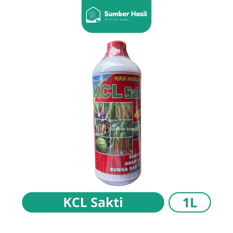 KCL CAIR 1 LITER PUPUK CAIR KCL SAKTI PUPUK PELENGKAP DAUN BUAH CAIR TANAMAN KCL ORIGINAL