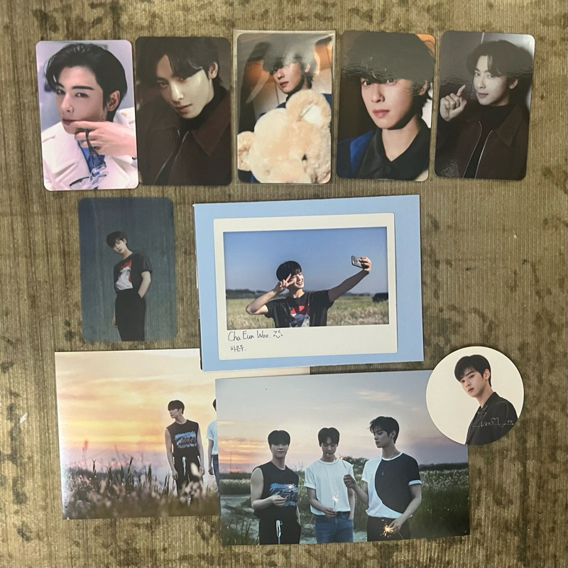 ASTRO CHA EUNWOO PHOTOCARD BENEFIT RISE UP POLAROID