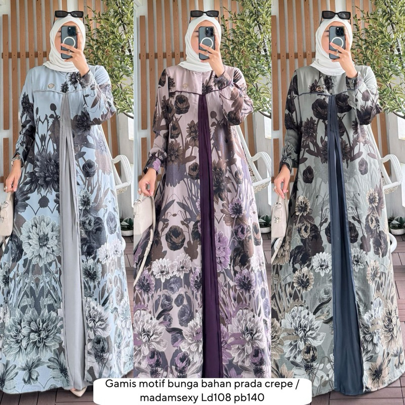 Gamis motif bunga by Alvaro