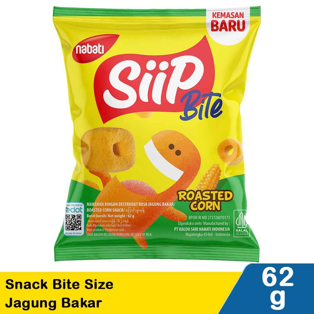 

Nabati Siip Snack Bite Size Jagung Bakar 62g – Gurih, Manis, & Bikin Nagih!