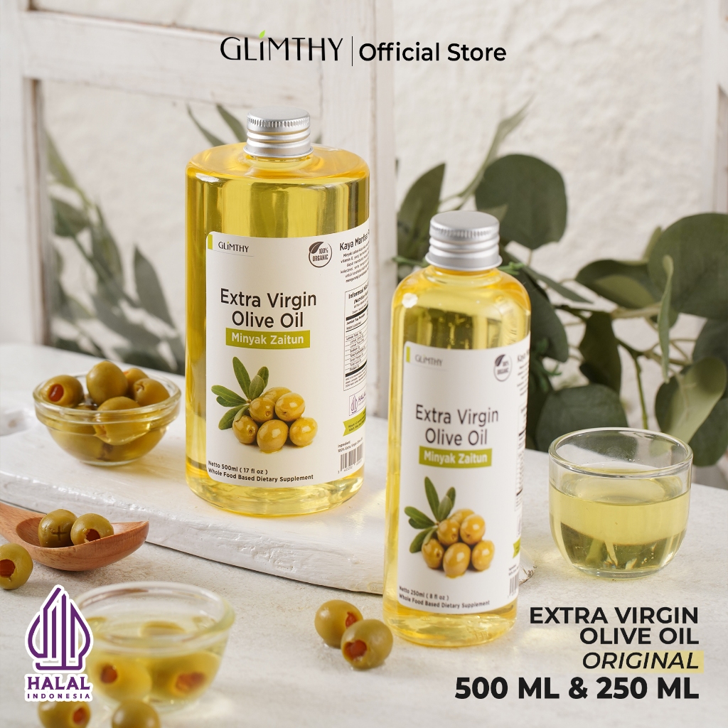 

Glimthy Virgin Olive Oil Premium 100% EVOO Minyak Zaitun Extra Virgin Olive Oil Organik