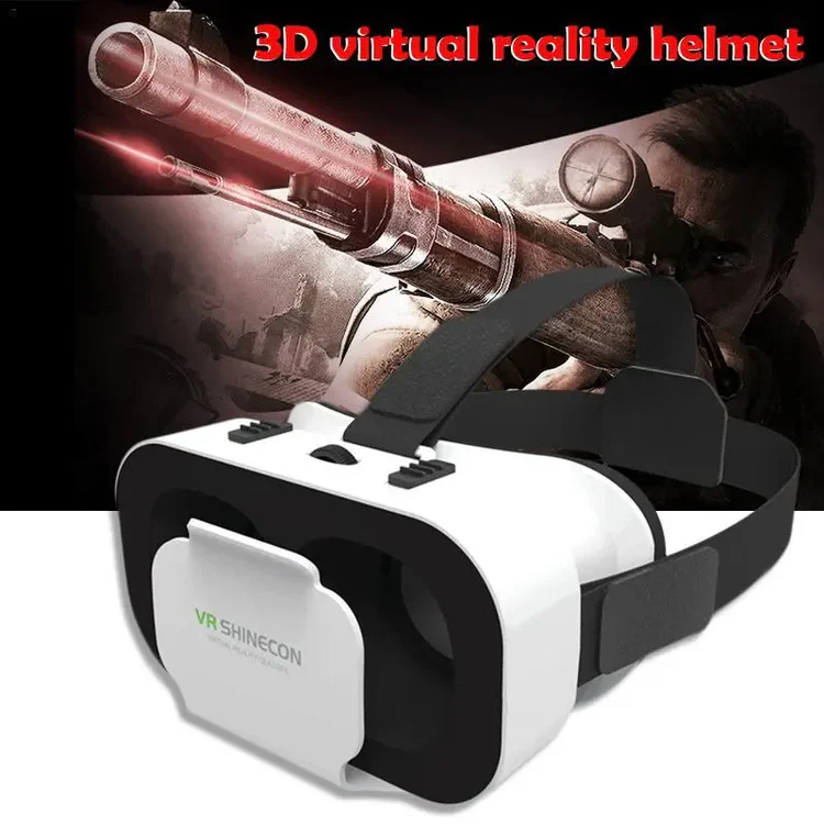 VR Box 3D Virtual Reality Glasses Adjustable Panoramic Kaca Mata Kacamata VR Game Metaverse Hp Andro
