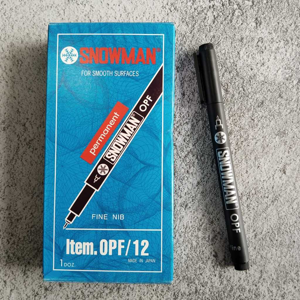 

spidol permanent opf hitam | spidol opf anti air dan cepat kering