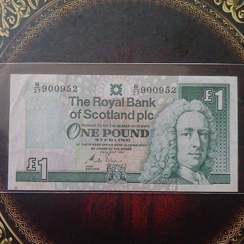 Uang Scotland 1 pound vf
