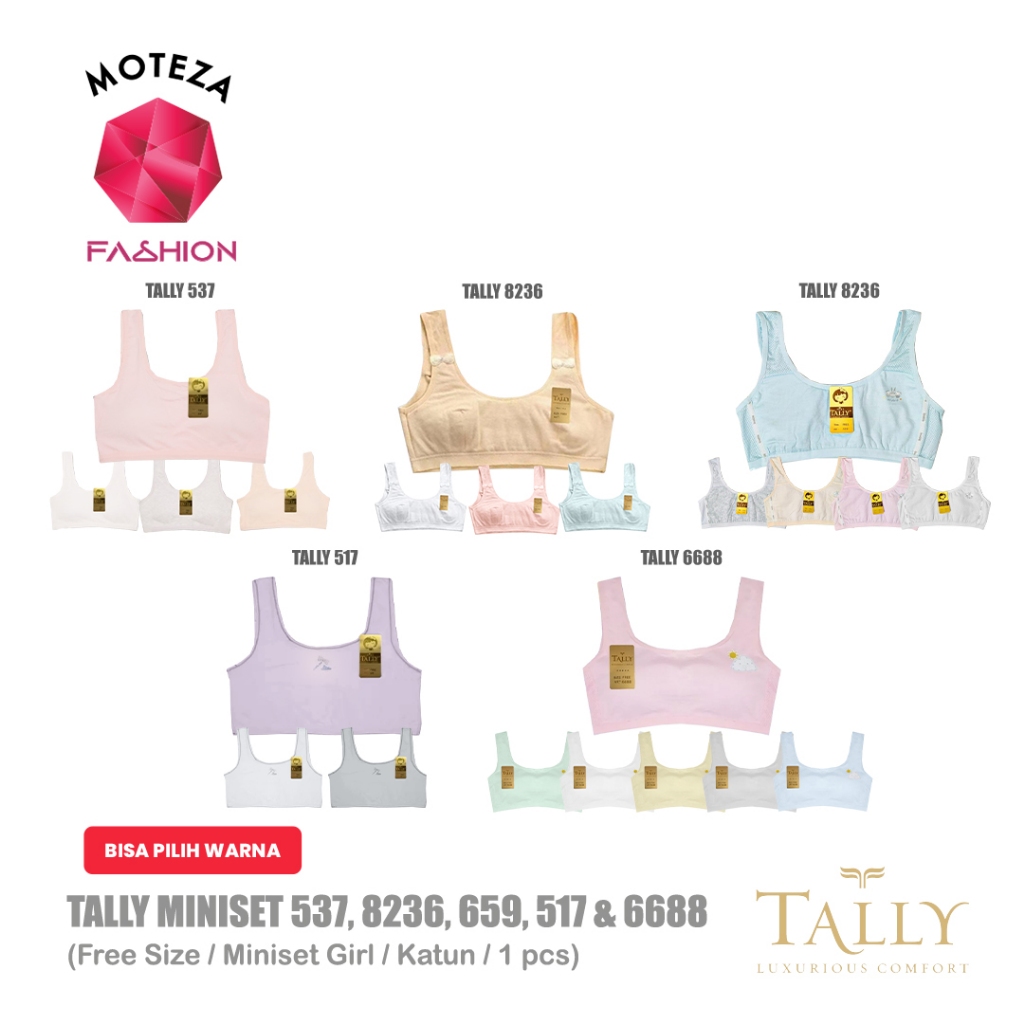 OK Tally 517 ; 537 ; 659 ; 6688 ; 8236 Miniset Bra Anak Perempuan Remaja Anak Cewek ABG Teen Katun