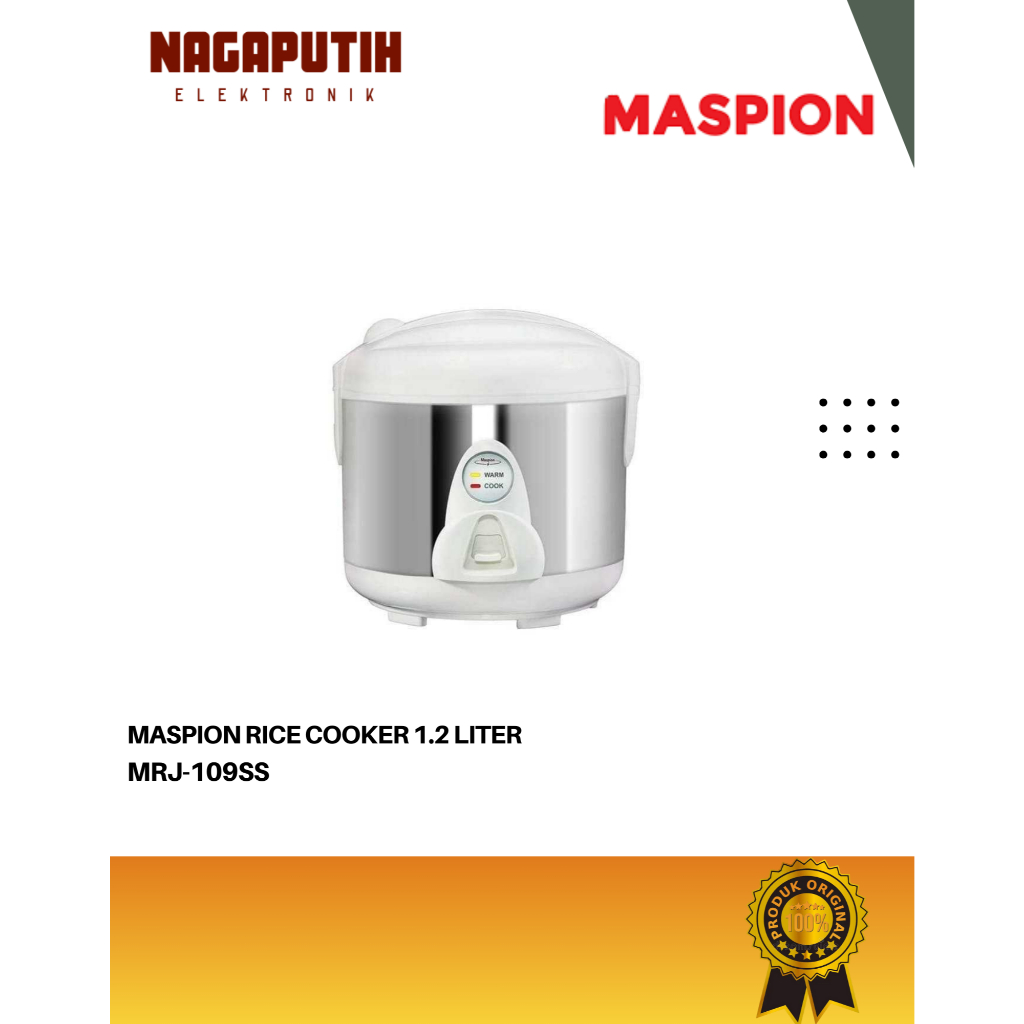 Maspion Rice Cooker MRJ-109SS 1.2Liter