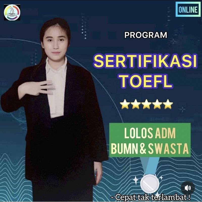 PROGRAM TOEFL EPT/ PBT SERTIF 100% RESMI