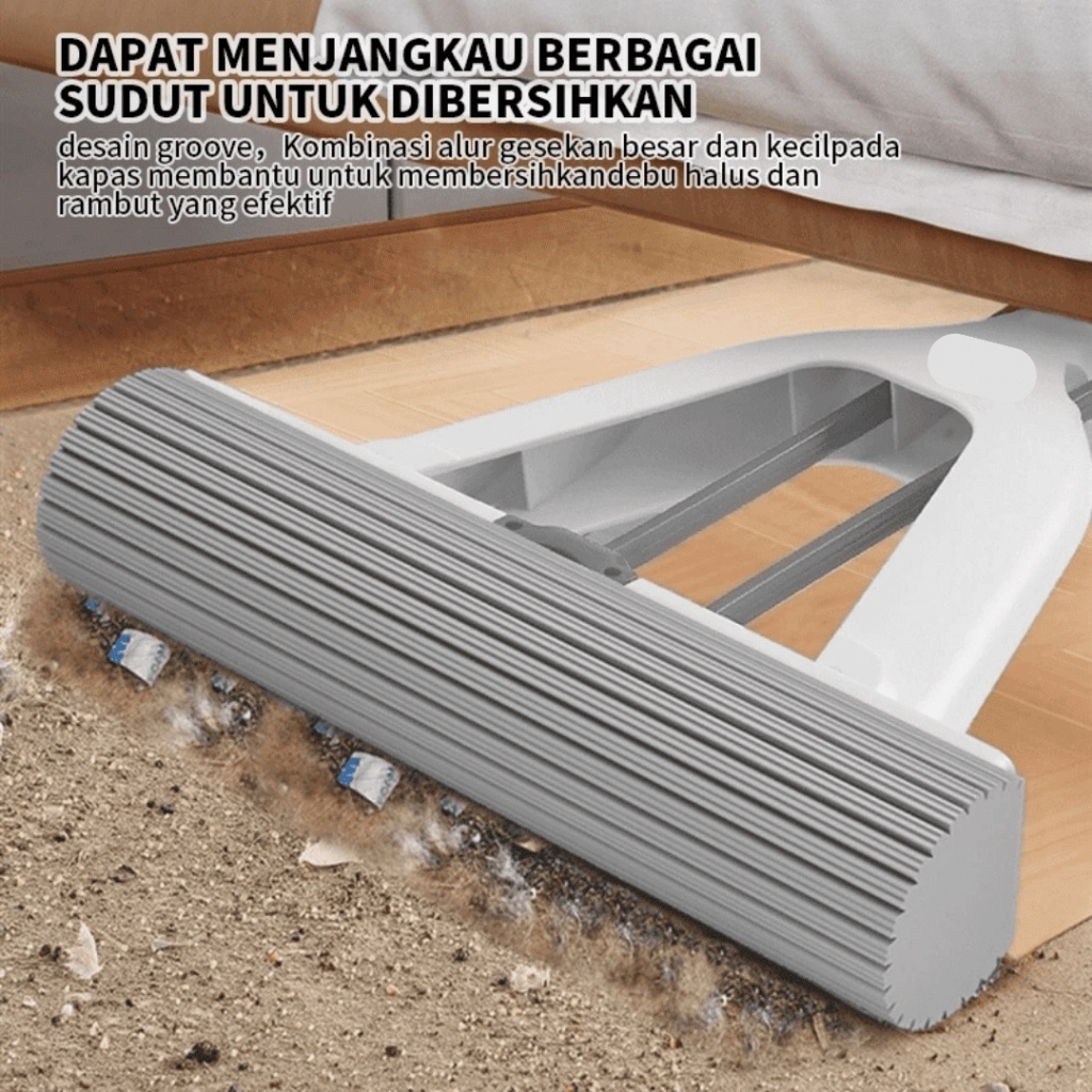 Berrybliss - Alat Pel Lantai Spons Tarik Alat Pembersih Spons Pel Lantai -Pel Tarik Microfiber