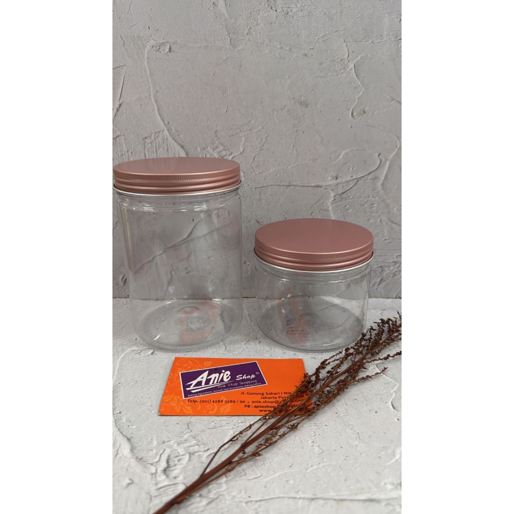 toples tutup ulir/toples tabung tutup rose gold