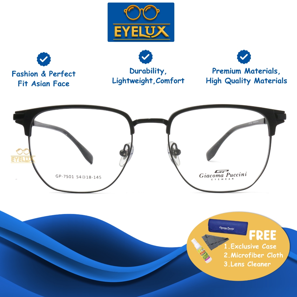 Giacoma Puccini Eyewear / GP 7501 / 54-18-145 / Frame Kacamata Giacoma Puccini ORIGINAL