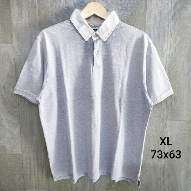 Kaos Kerah LL Bean USA Vtg Second Branded