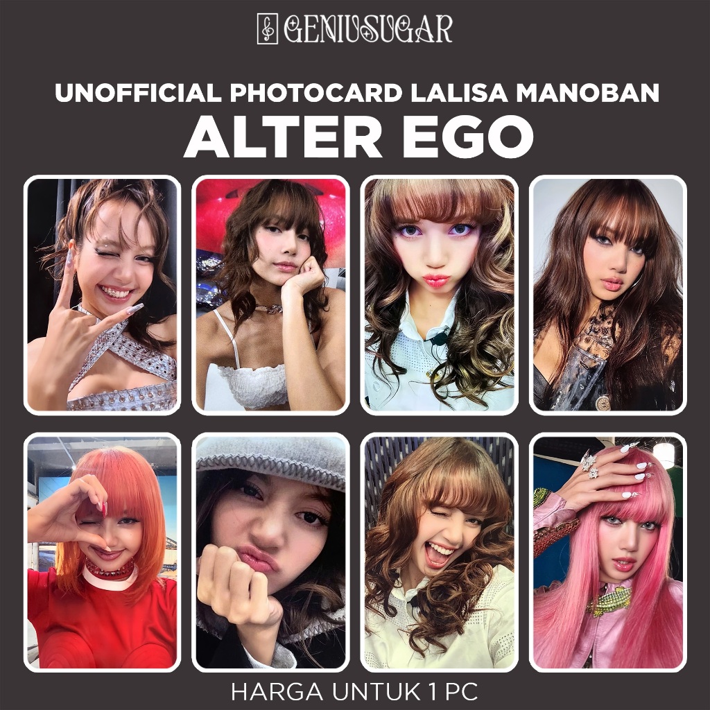 [BLACKPINK] LALISA MANOBAN - ALTER EGO PHOTOCARD UNOFFICIAL
