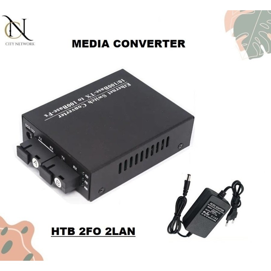 Media Converter 2FO 2Lan HTB 2 FO 2 LAN 100 Mbps 2SC 2LAN 2F2E