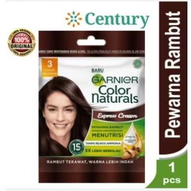 Garnier color natural coklat kehitaman