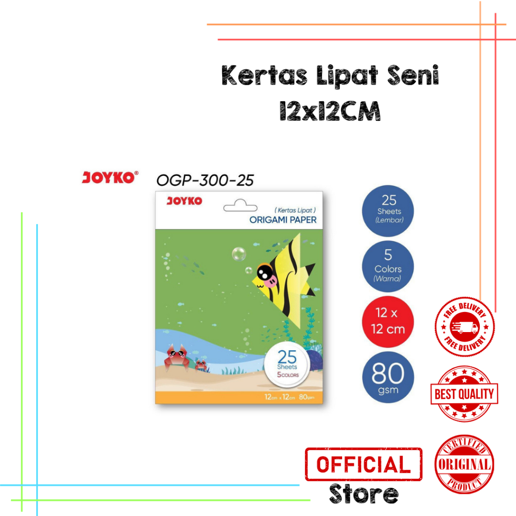 

Origami Paper Kertas Lipat Seni Joyko / Origami Joyko