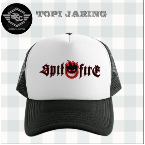 Topi Jaring Spitfire Logo |topi jala custom|topi custom Premium
