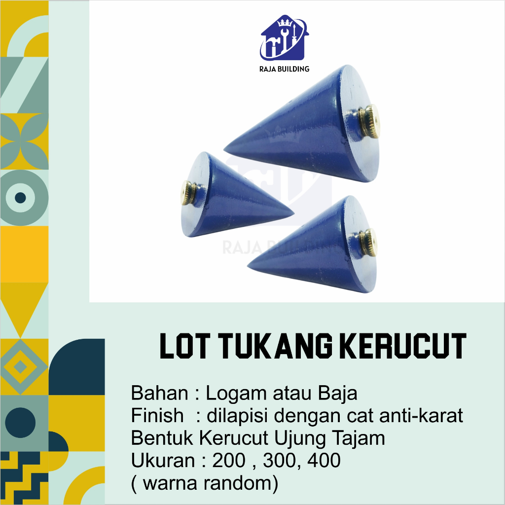LOT TUKANG KERUCUT / LOT ARAH / LOT PERATA / KERUCUT TUKANG