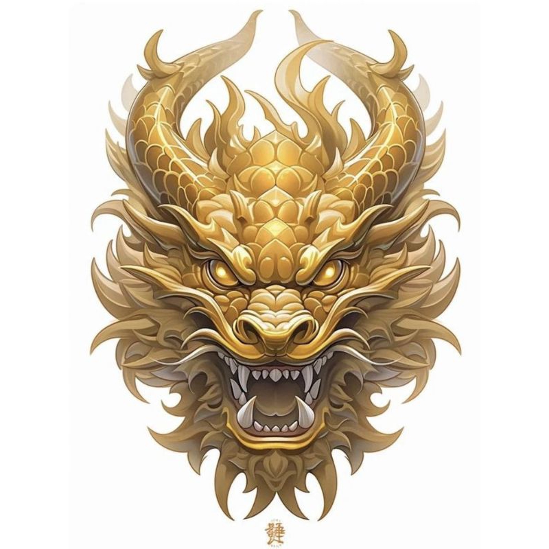 

stiker 3D naga keren, stiker print sudah cutting, anti air, size 33 x 23 cm