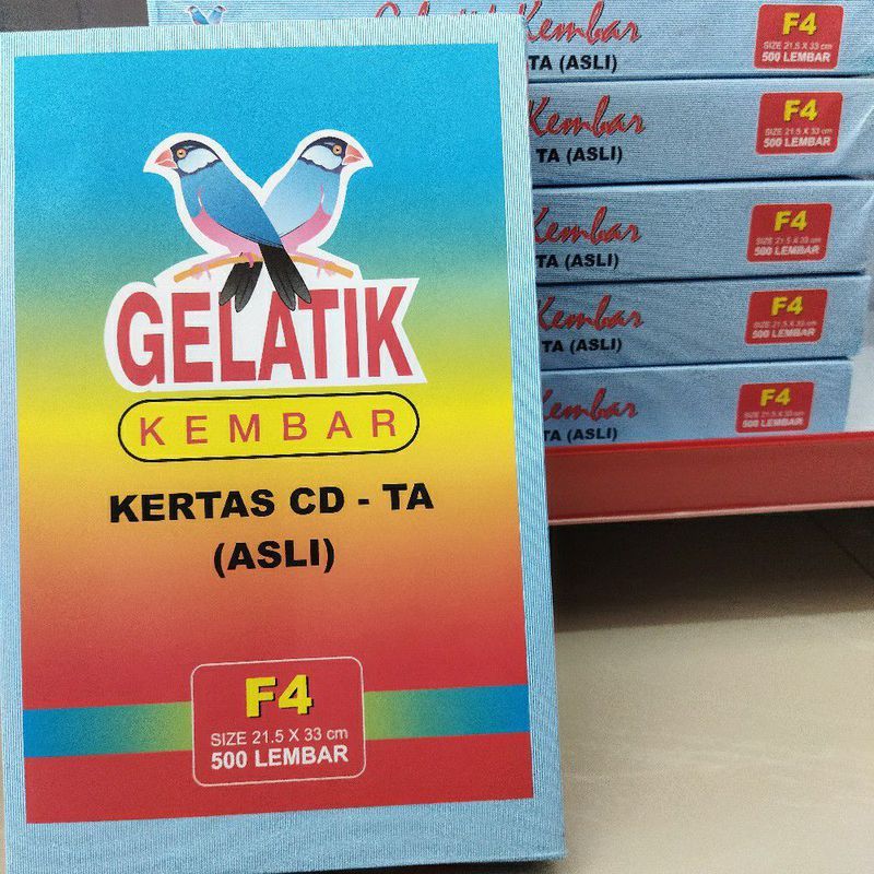 

Kertas Buram Gelatik Kembar F4 500lmbr