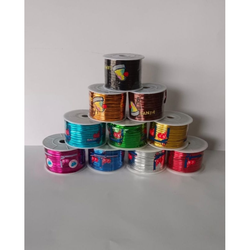 

Pita Kawat Souvenir Roll/ Pita Kawat Roll Warna Warni