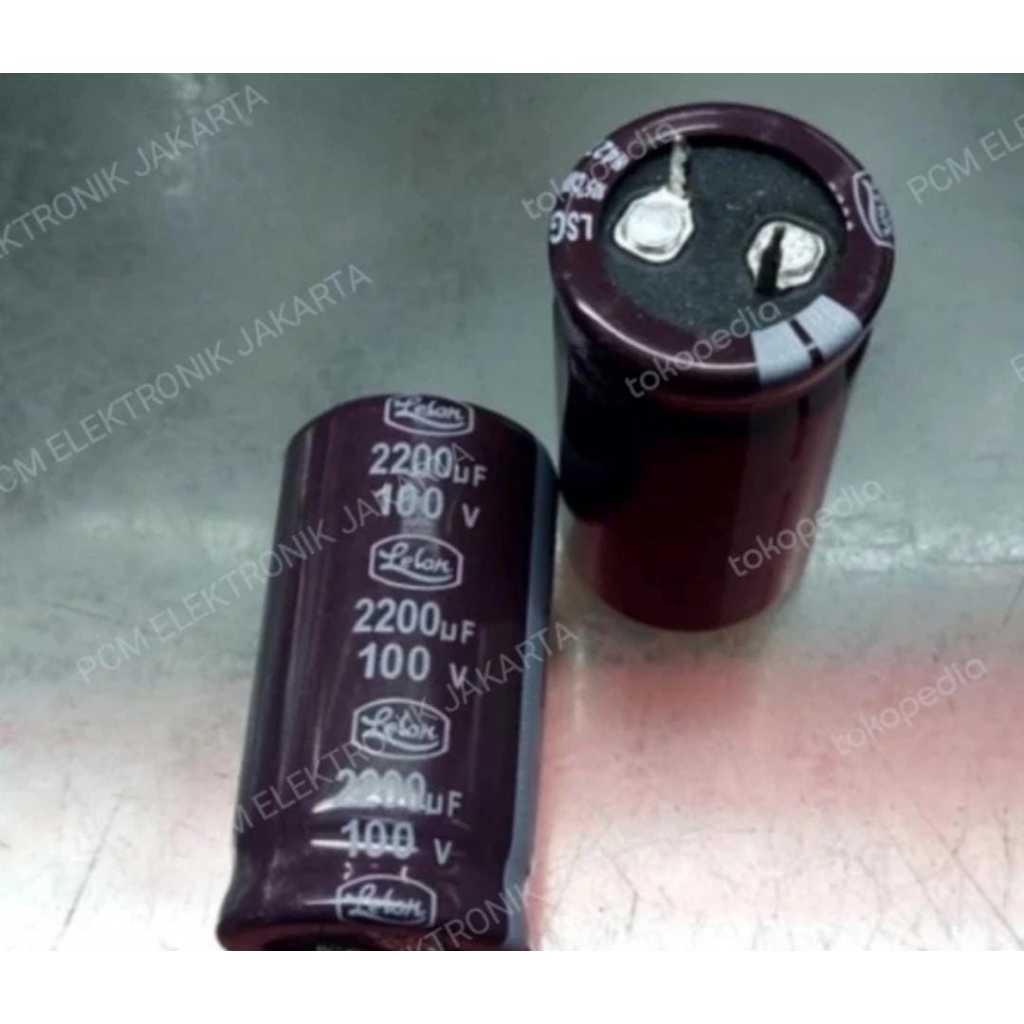 RE2810 elco elko 2200uf 2200 uf 100v 100volt 100 volt rm asli original by PCM LTC GLODOK