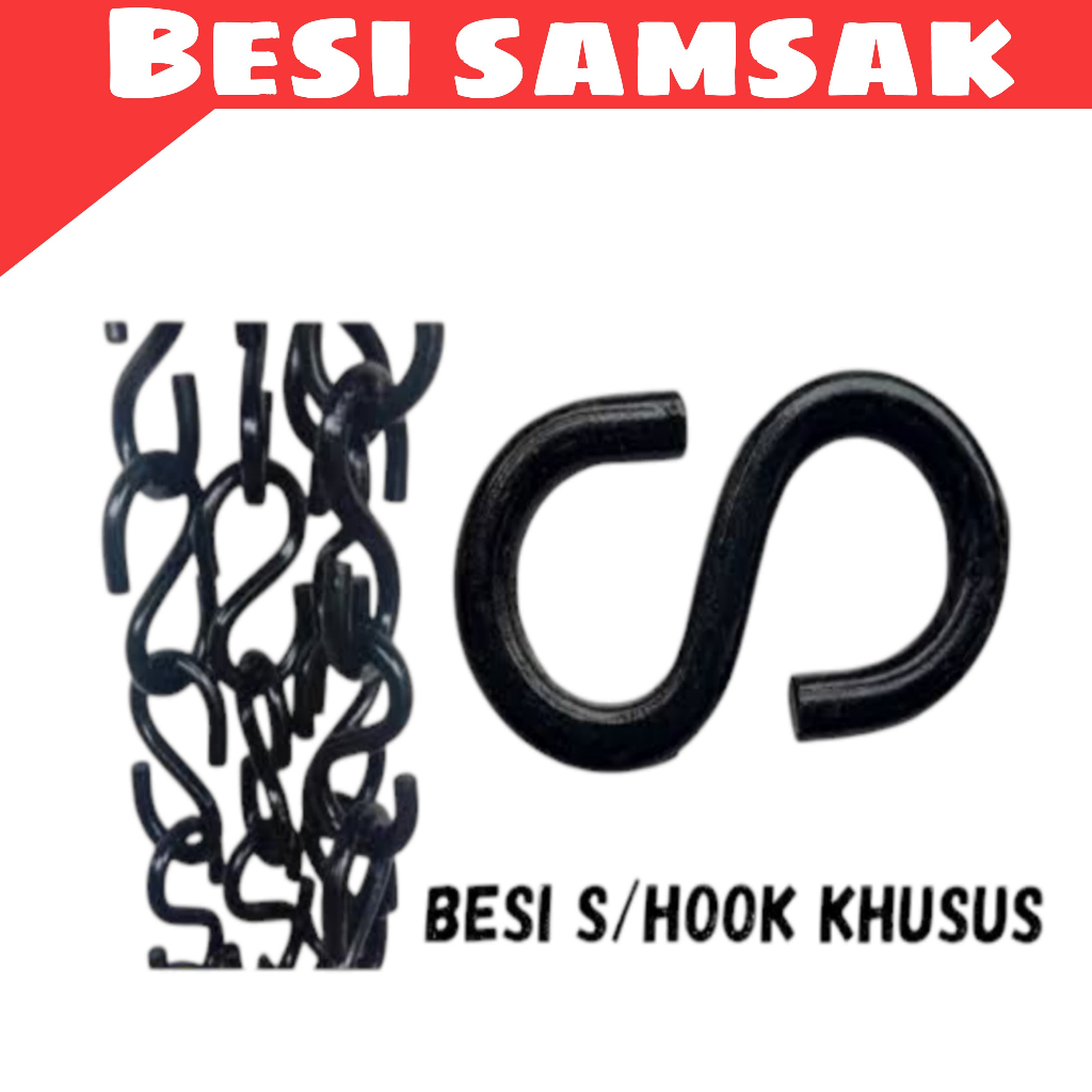 Besi S Besi Hook S - Besi Gantungan Samsak Penggantung Kait Rantai Sansak