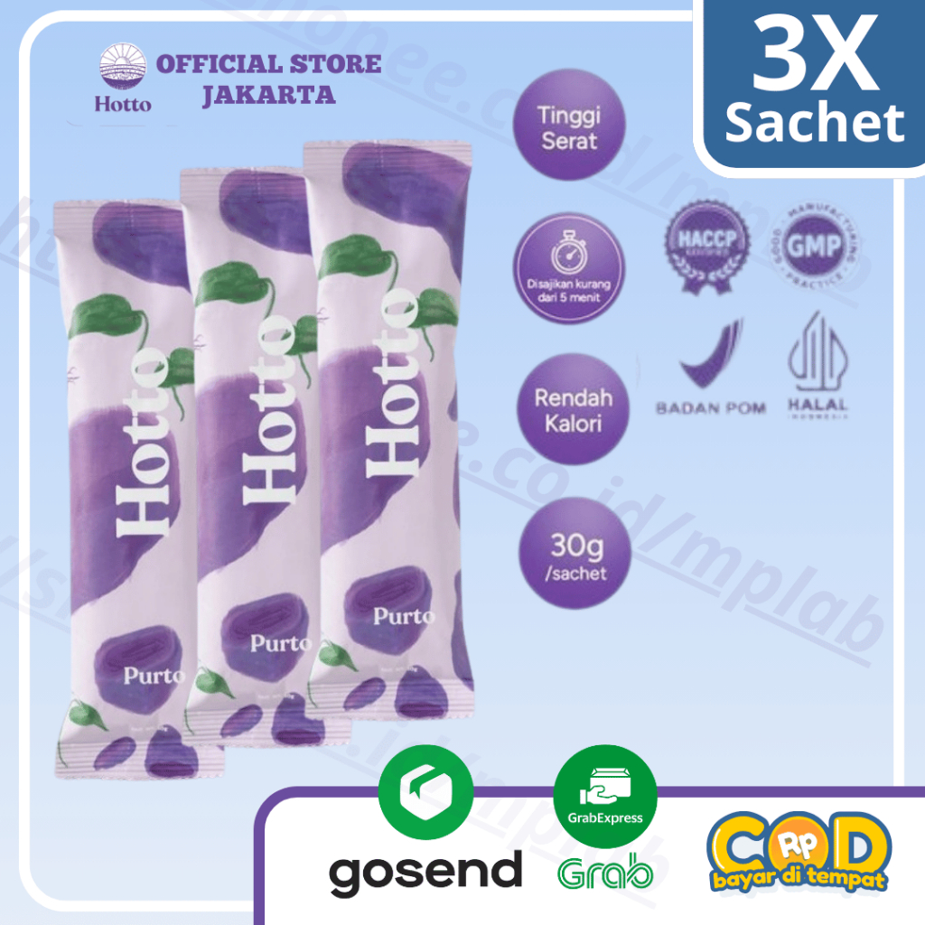 

Hotto Official Shop Paling Lariss - HOTTO PURTO 3 Sachet Multigrain Oat Natural Organic