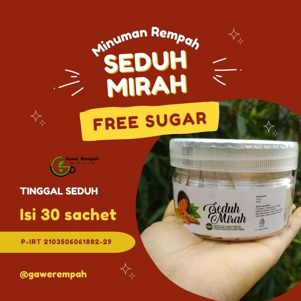 

Minuman Rempah Memperbaiki Siklus haid & Booster Vitalitas by Gawe Rempah