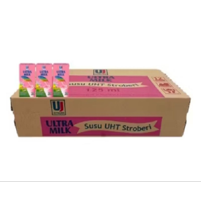 

susu ultra 125ml strawberry