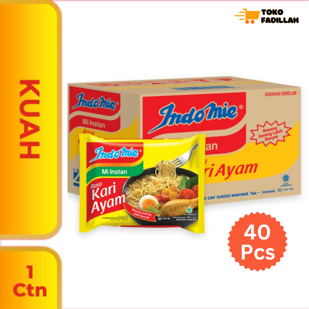 

Indomie Kari Ayam 1 Dus isi 40 pcs