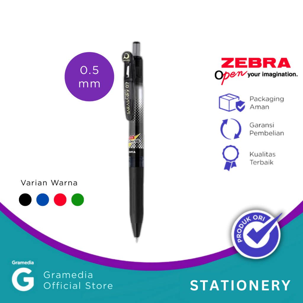 

Zebra Sarasa Dry 05 Black