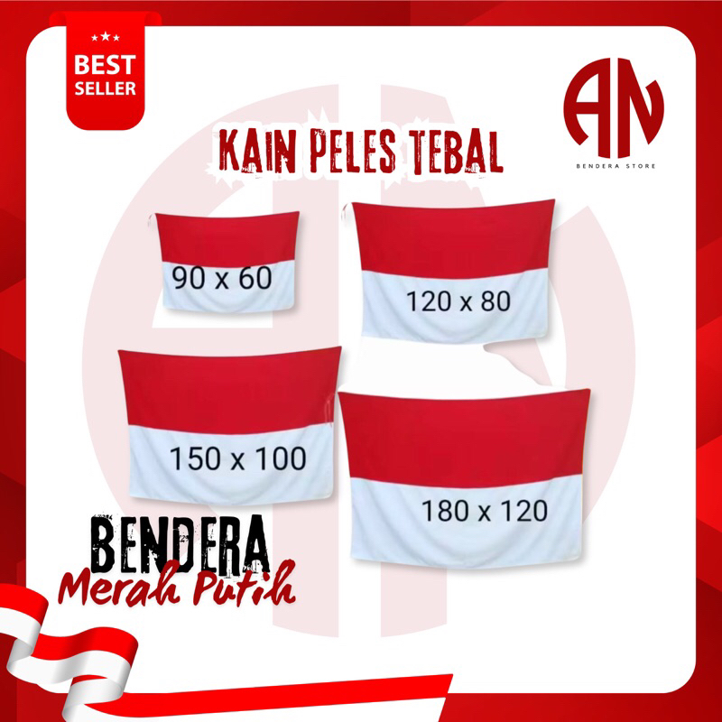 BENDERA MERAH PUTIH/BENDERA MERAH PUTIH JUMBO/BENDERA MERAH PUTIH KECIL/BENDERA MERAH PUTIH 120X180/