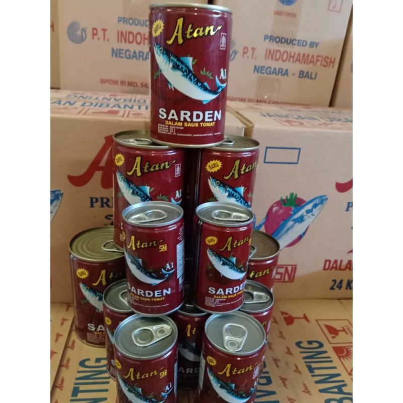 

Sarden Atan Saus Tomat 155gr / 425gr I Kaleng Sarden
