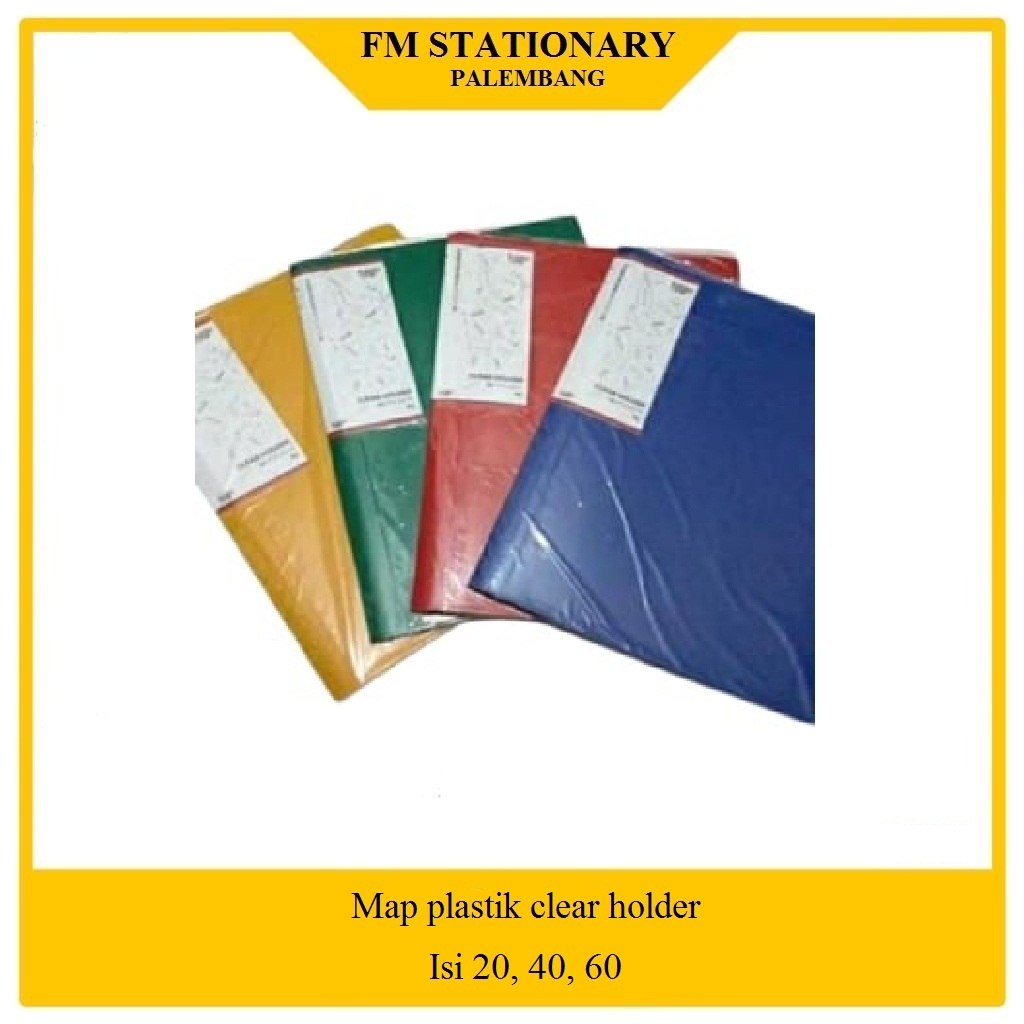 

MAP PLASTIK CLEAR HOLDER F4 ISI LEMBAR PLASTIK 20/40/60