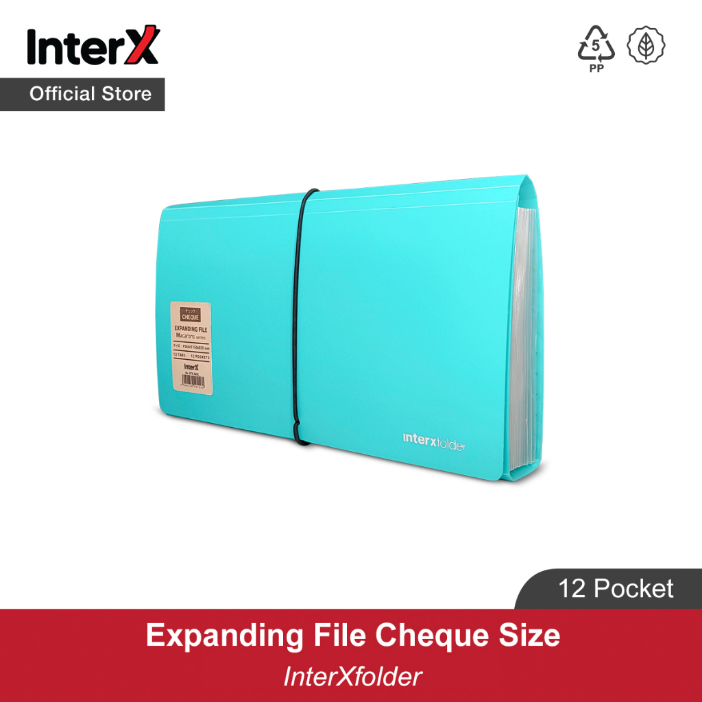 

InterX Folder Expanding File Organizer Macarons Mix / Map Harmonika Kwitansi Kertas 13 Pembatas UK Giro