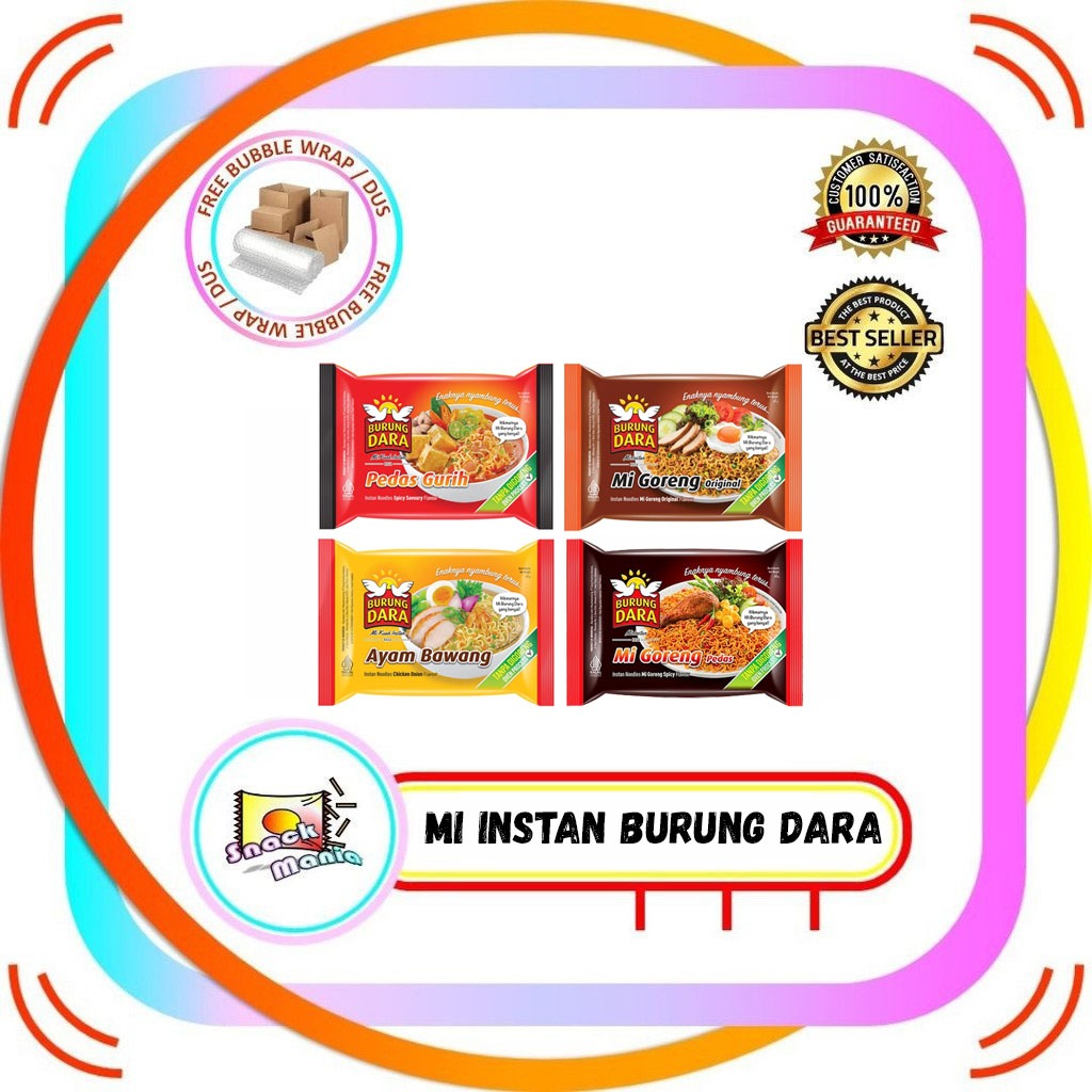 

Mi Burung Dara Mie Kuah Goreng Instan Original | Pedas | Pedas Gurih | Ayam Bawang ~ 65 gr
