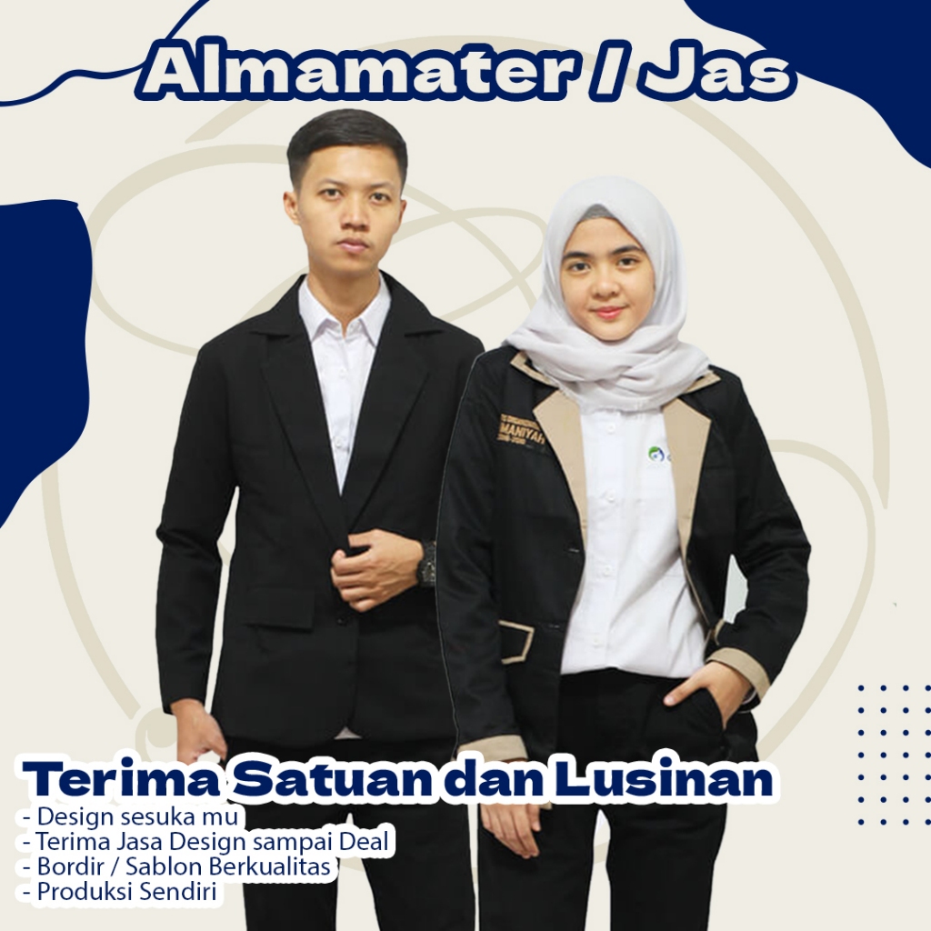 Jas Alamamater Custom - Jas Mahasiswa - Custom Bordir Jas - Almet Custom