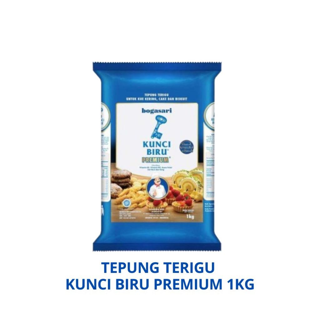 

TEPUNG TERIGU KUNCI BIRU PREMIUM 1KG