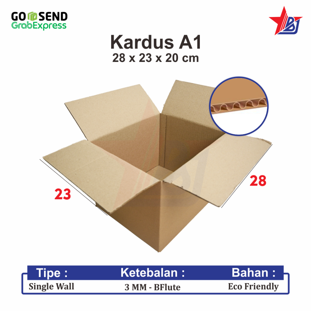 

( GOSEND ) Kardus Box 28x23x20cm Dus Kotak Polos Baru Packing Buket Boneka Kado Pindah 28 x 23 x 20