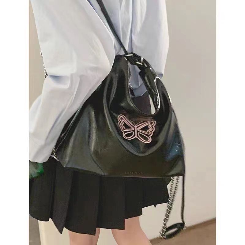 HOT SALE HOTANK TAS BAHU WANITA RANTAI TAS BAHU KUPU-KUPU TAS BAHU GENGGAM BERKAPASITAS BESAR TAS