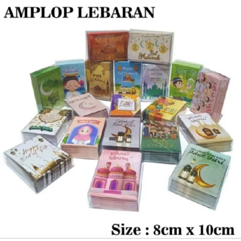 

Serba klik☆Amplop lebaran Hari raya idul Fitri isi 50pcs angpao karakter lucu /amplop lebaran 2025