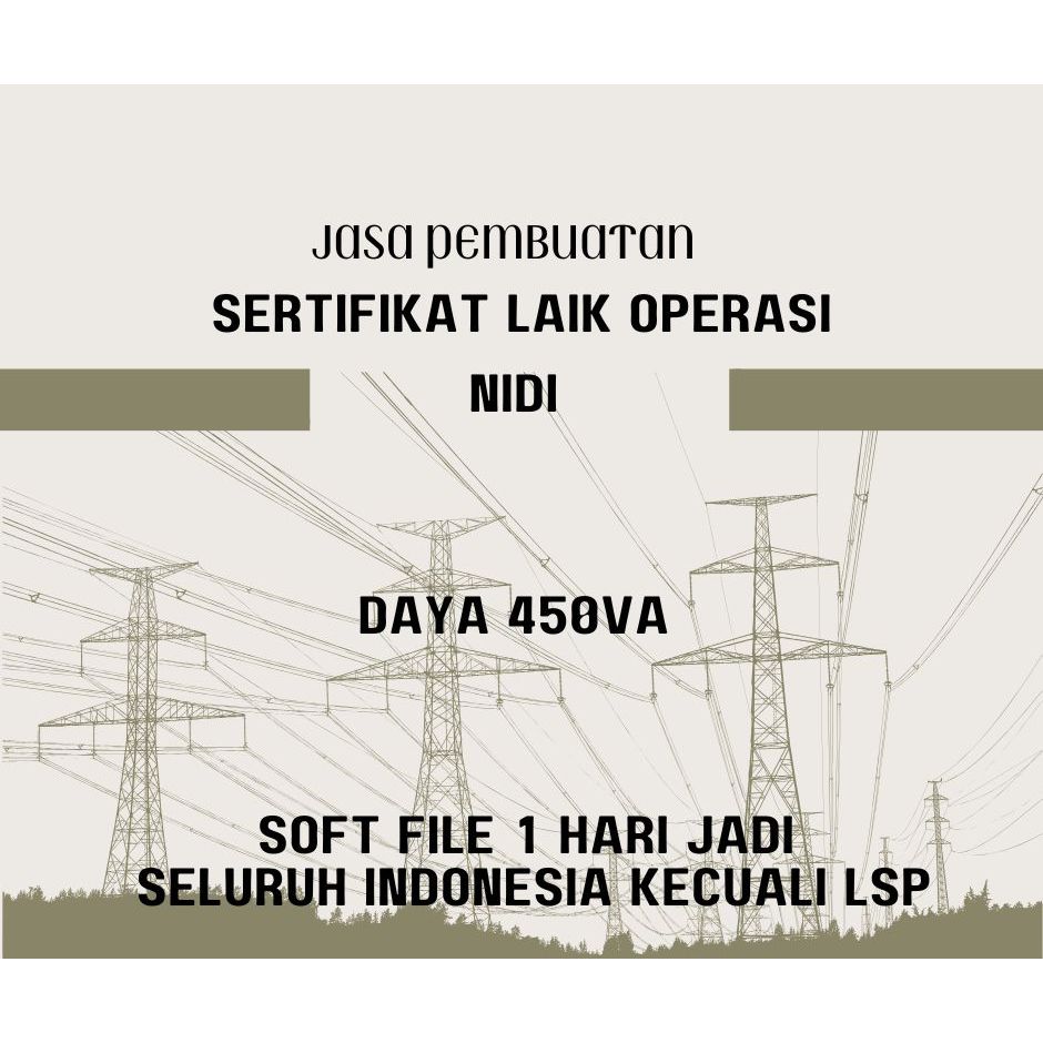 

SLO NIDI 1 PHASA SELURUH INDONESIA (KECUALI LSP)
