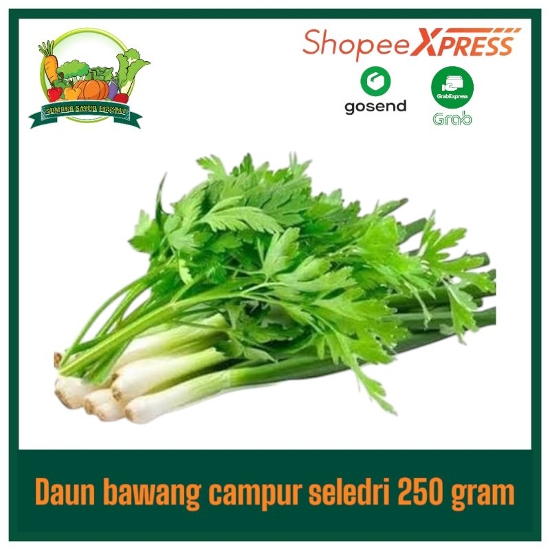 

Daun bawang + campur daun seledri 250 gram - KIRIM INSTAN